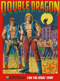 Double Dragon Atari 2600  box art